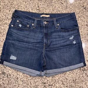 Levi’s Womens Denim Distressed Shorts